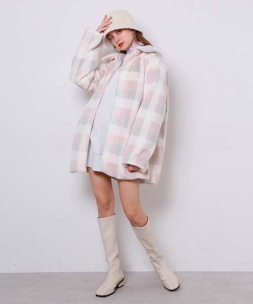 Seemi. byNICECLAUP（ シーミーバイナイスクラップ）の「Seemi.ビックスウェット（Tシャツ/カットソー・レディース・グレー/ミント/オートミール・FREE）」の14枚目の写真