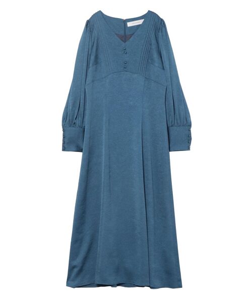 LAGUNAMOON（ラグナムーン）の「フロントピンタックサテンワンピース（ワンピース・レディース・アイボリー/ボルドー/ブルー・SMALL/MEDIUM）」の15枚目の写真