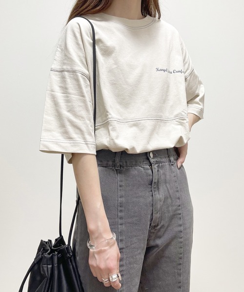 cuorequal（クオレコール）の「フロントスリットフレアデニムパンツ（デニムパンツ・レディース・ブルー/グレー・FREE）」の6枚目の写真