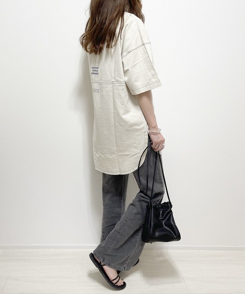 cuorequal（クオレコール）の「フロントスリットフレアデニムパンツ（デニムパンツ・レディース・ブルー/グレー・FREE）」の12枚目の写真