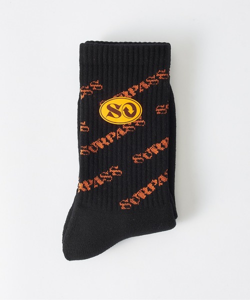 CIAOPANIC(チャオパニック)の「【Surpass Hotdogg Stand/サーパス ホットドック スタンド】別注LOGO SOCKS/ロゴソックス(ソックス/靴下・メンズ・ブラック/オレンジ・FREE)」の8枚目の写真