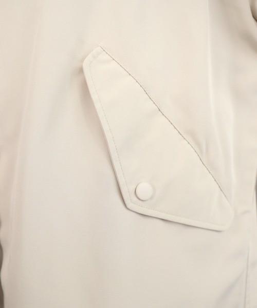 moment+(モーメントプラス)の「エステルウェザー スタンドカラーミリタリーモッズコート(モッズコート・レディース・ブラック/カーキ/アイボリー・M)」の17枚目の写真