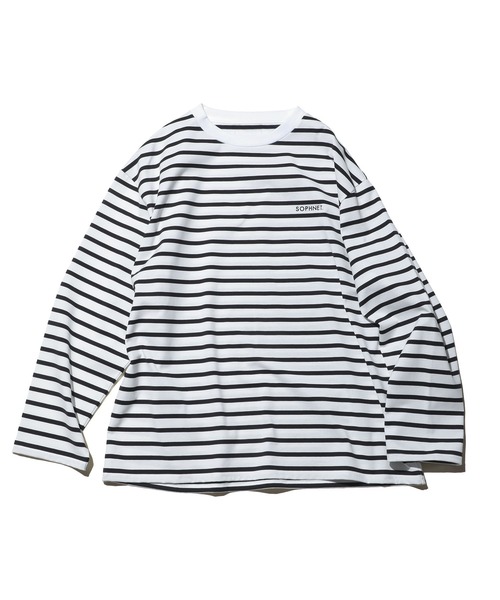 L/S BAGGY BORDER CREWNECK CUT\u0026SEWN（Tシャ 