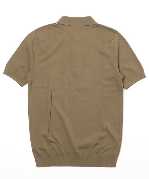 FRED PERRY RIBBED SHIRT ポロシャツ KHAKI カーキ 中古・古着通販】FRED PERRY (フレッドペリー) FRED PERRY