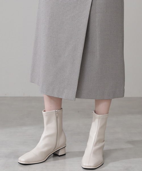 N.(N. Natural Beauty Basic)(エヌエヌナチュラルビューティーベーシック)の「◆サイドボタンラップスカート(スカート・レディース・グレー系その他/パープル/イエロー・MEDIUM)」の16枚目の写真