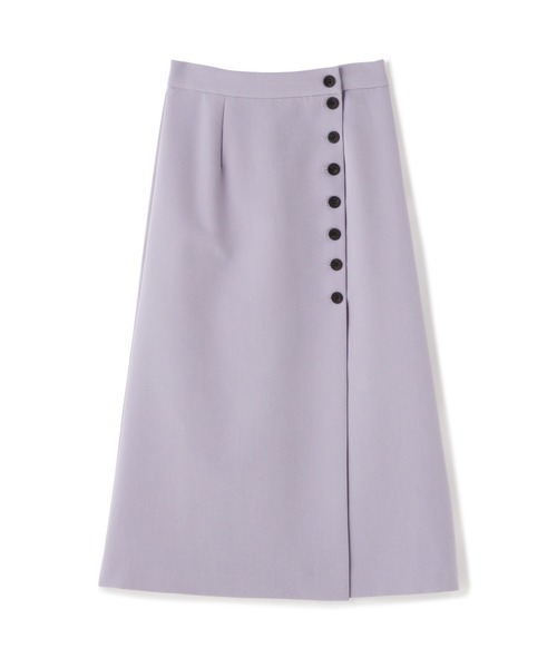 N.(N. Natural Beauty Basic)(エヌエヌナチュラルビューティーベーシック)の「◆サイドボタンラップスカート(スカート・レディース・グレー系その他/パープル/イエロー・MEDIUM)」の19枚目の写真