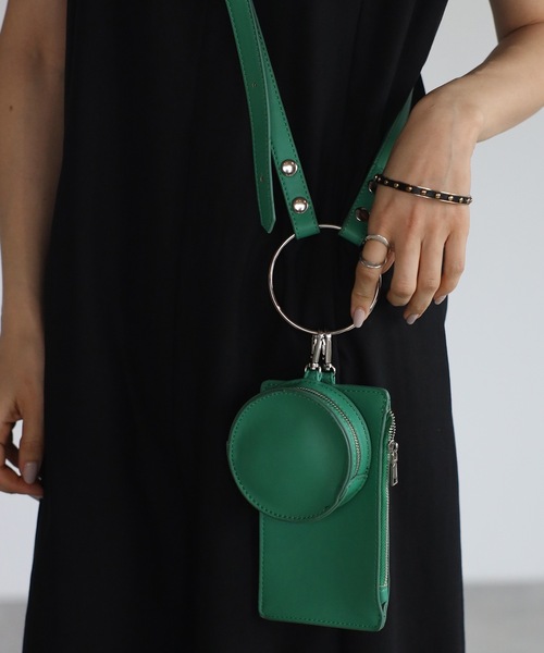 ap retro（アプレトロ）の「カラーリングショルダーBAG（ショルダーバッグ・レディース・ピンク/イエロー/グリーン/ブルー/ブラック・FREE）」の3枚目の写真