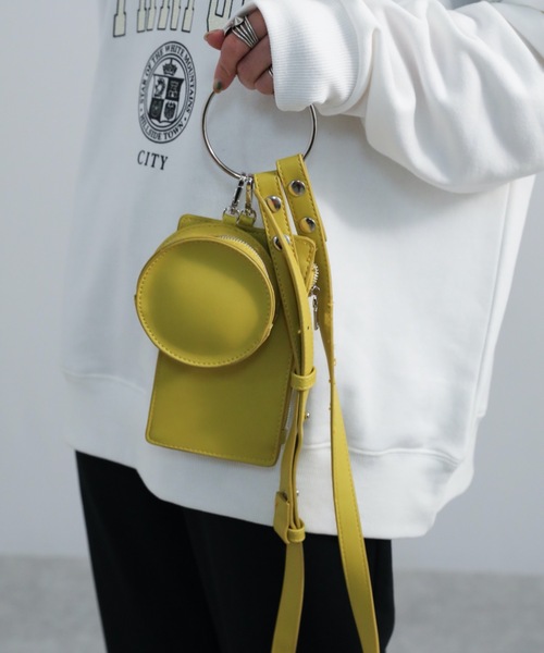 ap retro（アプレトロ）の「カラーリングショルダーBAG（ショルダーバッグ・レディース・ピンク/イエロー/グリーン/ブルー/ブラック・FREE）」の9枚目の写真