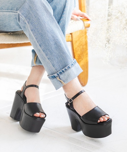 attagirl（アタガール）の「厚底ストラップバルキーサンダル（サンダル・レディース・ブラック/ベージュ/ブルー系その他/アイボリー/ホワイト/シルバー・LL/L/M/S）」の14枚目の写真