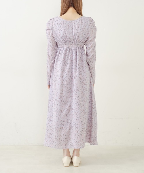 OLIVE des OLIVE(オリーブデオリーブ)の「オトナレディワンピース(ワンピース・レディース・サックスブルー/アイボリー・FREE)」の4枚目の写真