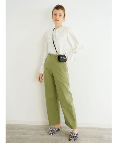 MILKFED.（ミルクフェド）の「STENCIL LOGO SHOULDER STRAP WALLET（財布・レディース・ライトピンク/ブラウン/ブラック・ONE SIZE）」の4枚目の写真