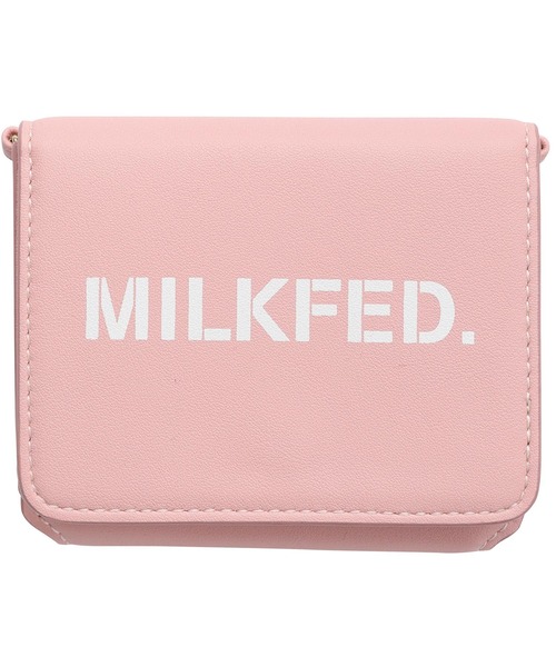 MILKFED.（ミルクフェド）の「STENCIL LOGO SHOULDER STRAP WALLET（財布・レディース・ライトピンク/ブラウン/ブラック・ONE SIZE）」の18枚目の写真