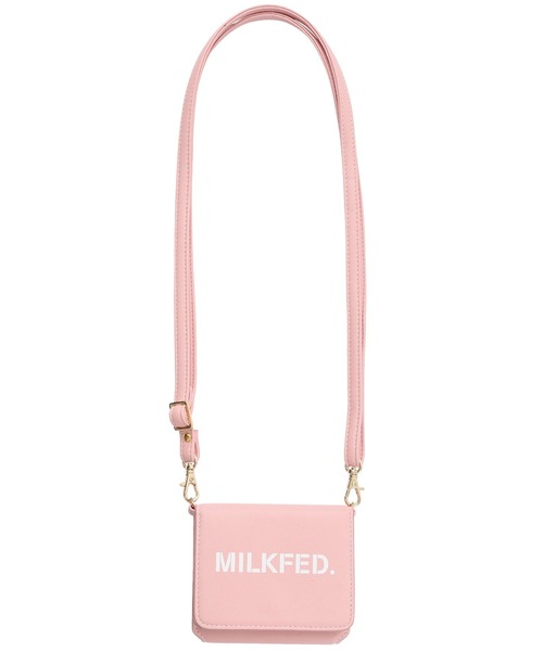 MILKFED.（ミルクフェド）の「STENCIL LOGO SHOULDER STRAP WALLET（財布・レディース・ライトピンク/ブラウン/ブラック・ONE SIZE）」の13枚目の写真