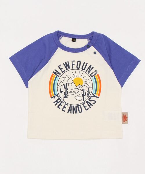 Life Support Products（ライフサポートプロダクツ）の「防汚加工ラグランプリントＴシャツ（80～140cm）（Tシャツ/カットソー・キッズ・グリーン/パープル/レッド/ライトブルー・80/90/100/110/120/95/130/140）」の8枚目の写真