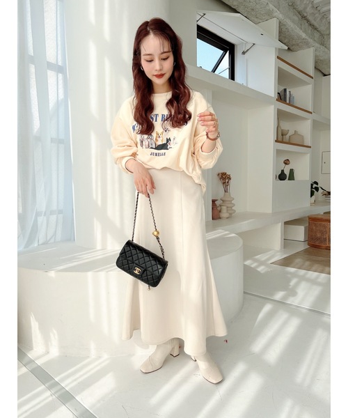 jumelle（ジュメロ）の「アニマルプリントスウェット（スウェット・レディース・アイボリー/ブルー・FREE）」の14枚目の写真