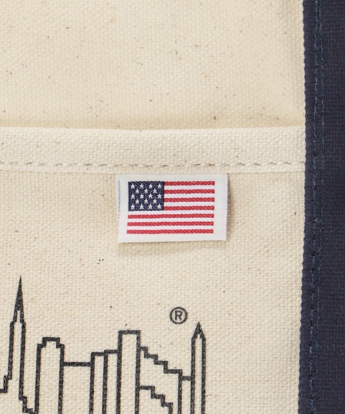 Manhattan Portage(マンハッタンポーテージ)の「Ambrose Tote Bag Canvas Lite 2022(トートバッグ・メンズ・オレンジ/ネイビー・SMALL)」の12枚目の写真
