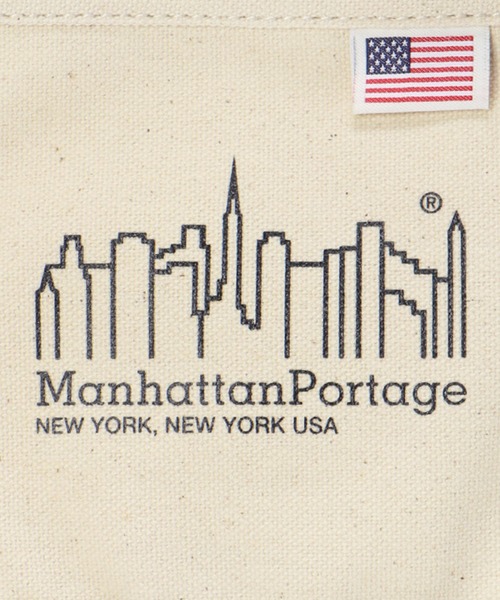 Manhattan Portage(マンハッタンポーテージ)の「Ambrose Tote Bag Canvas Lite 2022(トートバッグ・メンズ・オレンジ/ネイビー・SMALL)」の13枚目の写真