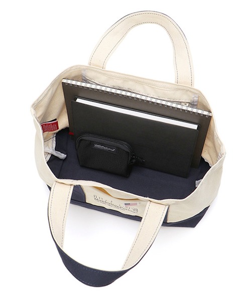 Manhattan Portage(マンハッタンポーテージ)の「Ambrose Tote Bag Canvas Lite 2022(トートバッグ・メンズ・オレンジ/ネイビー・SMALL)」の15枚目の写真
