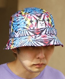 RIPNDIP/リップンディップ Lord Nermal Dyed Bucket Hat バケットハット タイダイ 総柄