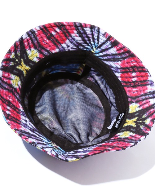 RIPNDIP(リップンディップ)の「RIPNDIP/リップンディップ Lord Nermal Dyed Bucket Hat バケットハット タイダイ 総柄(ハット・メンズ・レインボー・ONE SIZE)」の9枚目の写真