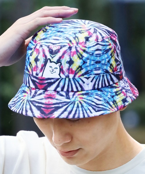 RIPNDIP(リップンディップ)の「RIPNDIP/リップンディップ Lord Nermal Dyed Bucket Hat バケットハット タイダイ 総柄(ハット・メンズ・レインボー・ONE SIZE)」の16枚目の写真