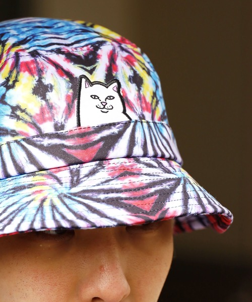 RIPNDIP(リップンディップ)の「RIPNDIP/リップンディップ Lord Nermal Dyed Bucket Hat バケットハット タイダイ 総柄(ハット・メンズ・レインボー・ONE SIZE)」の20枚目の写真