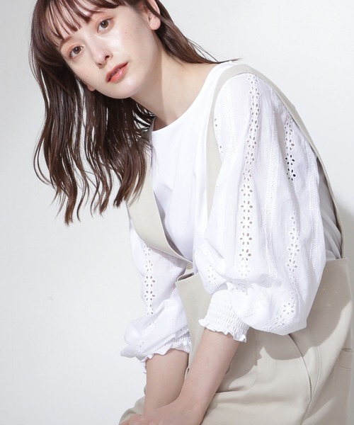 JILL STUART（ジルスチュアート）の「◆ルチアーノカットソー（Tシャツ/カットソー・レディース・パープル/ホワイト・FREE）」の2枚目の写真