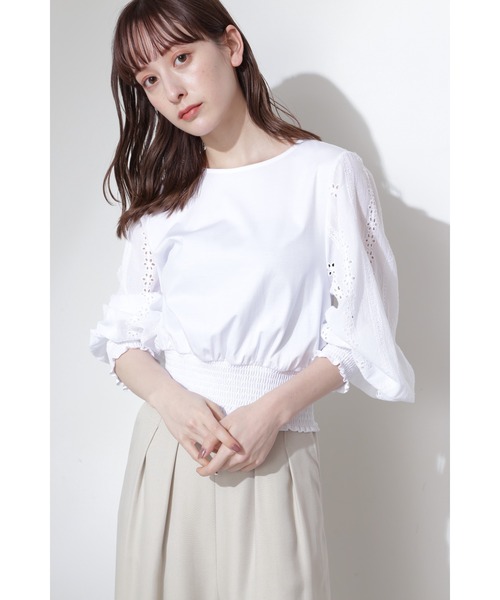 JILL STUART（ジルスチュアート）の「◆ルチアーノカットソー（Tシャツ/カットソー・レディース・パープル/ホワイト・FREE）」の3枚目の写真
