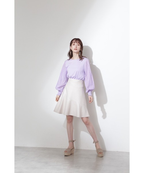 JILL STUART（ジルスチュアート）の「◆ルチアーノカットソー（Tシャツ/カットソー・レディース・パープル/ホワイト・FREE）」の7枚目の写真