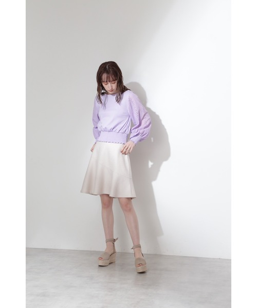 JILL STUART（ジルスチュアート）の「◆ルチアーノカットソー（Tシャツ/カットソー・レディース・パープル/ホワイト・FREE）」の8枚目の写真