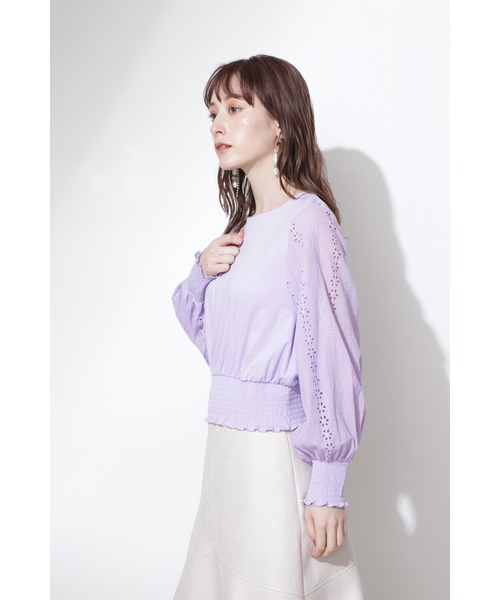 JILL STUART（ジルスチュアート）の「◆ルチアーノカットソー（Tシャツ/カットソー・レディース・パープル/ホワイト・FREE）」の9枚目の写真