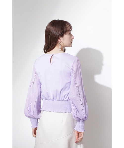 JILL STUART（ジルスチュアート）の「◆ルチアーノカットソー（Tシャツ/カットソー・レディース・パープル/ホワイト・FREE）」の10枚目の写真