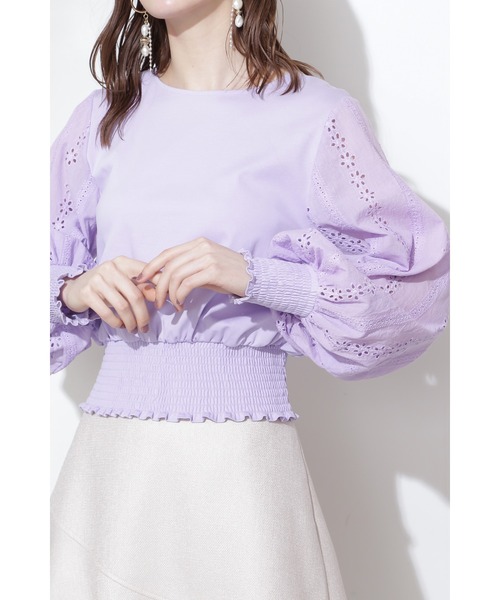 JILL STUART（ジルスチュアート）の「◆ルチアーノカットソー（Tシャツ/カットソー・レディース・パープル/ホワイト・FREE）」の11枚目の写真