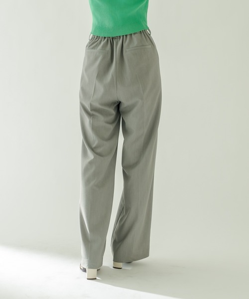 mystic（ミスティック）の「スラックスワイドパンツ（スラックス・レディース・ブラック/グレー/オフホワイト/オレンジ/ブラウン・1/2/0）」の18枚目の写真