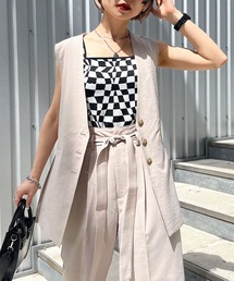 PAGEBOY | リネンライククリアジレ(その他アウター)