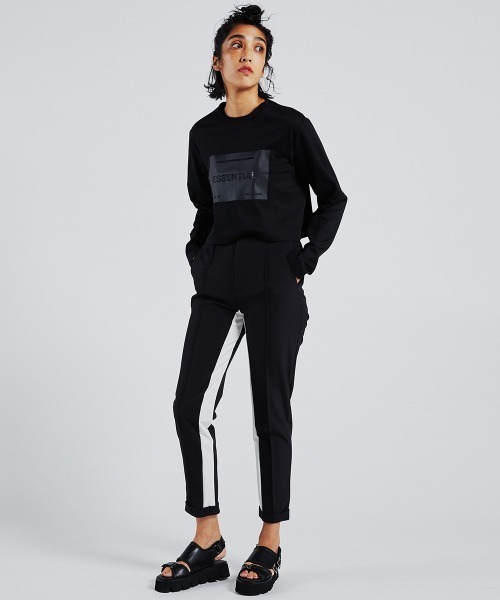 ESSENTIAL(エッセンシャル)の「ストレッチハイウエストパンツ(その他パンツ・レディース・ブラック/ベージュ/オフホワイト・38/36)」の5枚目の写真