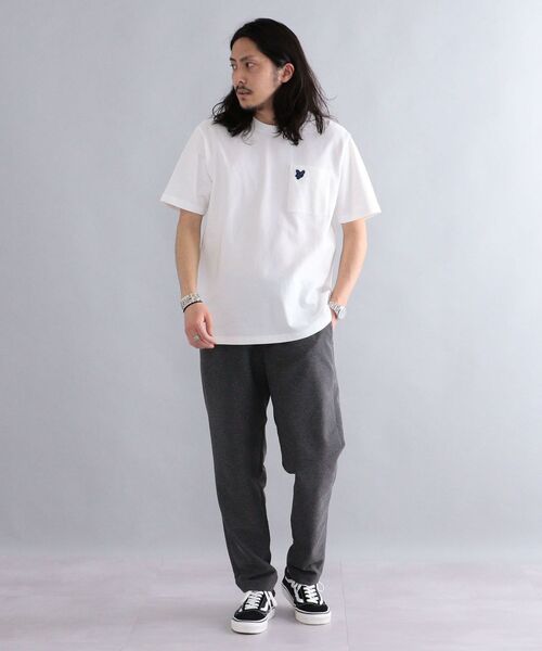 LYLE&SCOTT(ライルアンドスコット)の「*【SHIPS別注】: Lyle&Scott ワンポイント ロゴ 鹿の子 Tシャツ(Tシャツ/カットソー・メンズ・ホワイト/ブラック/ライトブルー/ロイヤルブルー・SMALL/MEDIUM/LARGE/X-LARGE)」の9枚目の写真