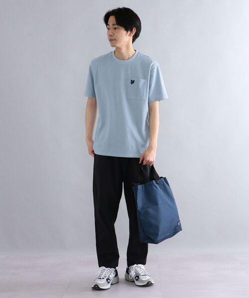 LYLE&SCOTT(ライルアンドスコット)の「*【SHIPS別注】: Lyle&Scott ワンポイント ロゴ 鹿の子 Tシャツ(Tシャツ/カットソー・メンズ・ホワイト/ブラック/ライトブルー/ロイヤルブルー・SMALL/MEDIUM/LARGE/X-LARGE)」の15枚目の写真