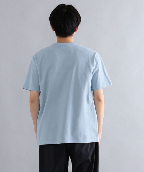 LYLE&SCOTT(ライルアンドスコット)の「*【SHIPS別注】: Lyle&Scott ワンポイント ロゴ 鹿の子 Tシャツ(Tシャツ/カットソー・メンズ・ホワイト/ブラック/ライトブルー/ロイヤルブルー・SMALL/MEDIUM/LARGE/X-LARGE)」の6枚目の写真