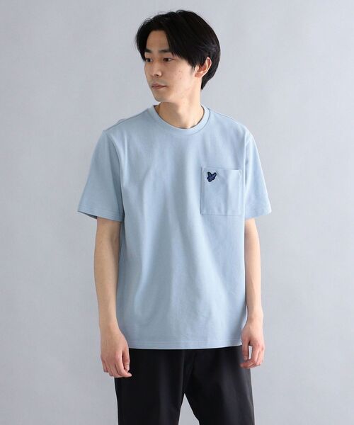 LYLE&SCOTT(ライルアンドスコット)の「*【SHIPS別注】: Lyle&Scott ワンポイント ロゴ 鹿の子 Tシャツ(Tシャツ/カットソー・メンズ・ホワイト/ブラック/ライトブルー/ロイヤルブルー・SMALL/MEDIUM/LARGE/X-LARGE)」の22枚目の写真