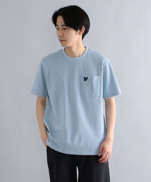 LYLE&SCOTT(ライルアンドスコット)の「*【SHIPS別注】: Lyle&Scott ワンポイント ロゴ 鹿の子 Tシャツ(Tシャツ/カットソー・メンズ・ホワイト/ブラック/ライトブルー/ロイヤルブルー・SMALL/MEDIUM/LARGE/X-LARGE)」の11枚目の写真