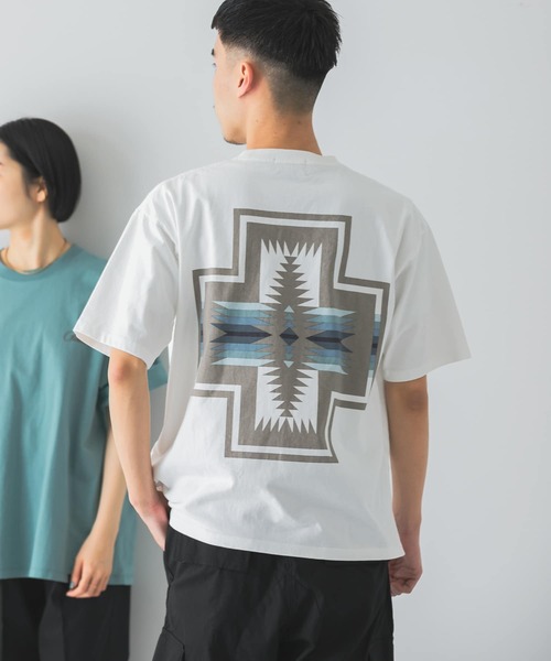 PENDLETON（ペンドルトン）の「『別注』PENDLETON×DOORS　バックプリントTシャツ（Tシャツ/カットソー・メンズ・ホワイト/ミント/チャコールグレー/レッド・X-LARGE/MEDIUM/LARGE）」の2枚目の写真