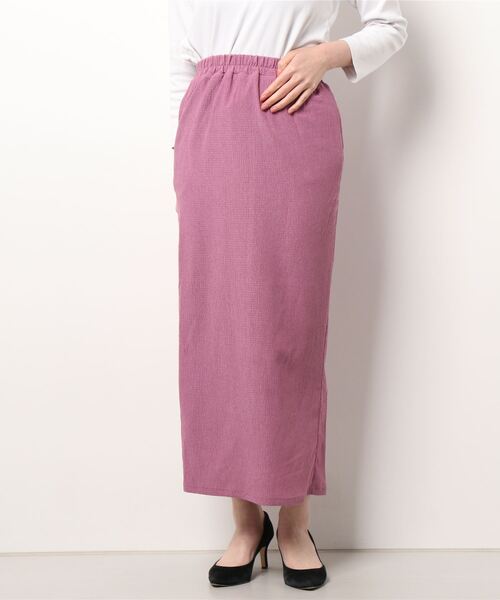 HONEYSUCKLE ROSE（ハニーサックルローズ）の「【HONEYSUCKLE ROSE】楊柳プリーツスカート（スカート・レディース・ライトピンク/ピンク/ベージュ/フューシャピンク/ブラック・L/M）」の4枚目の写真