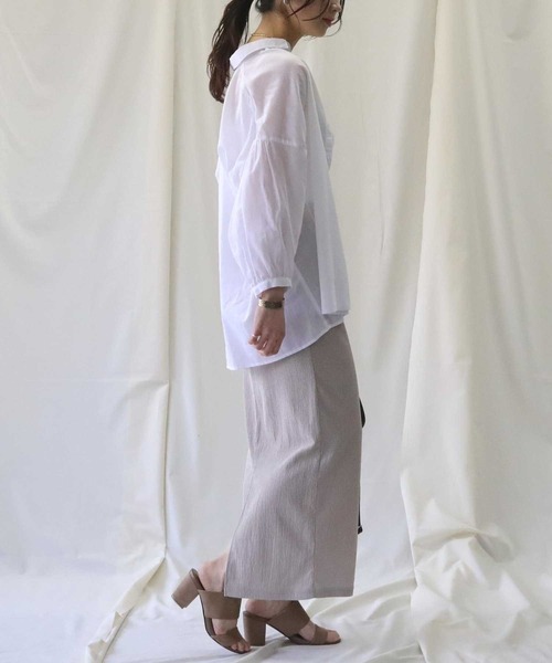 HONEYSUCKLE ROSE（ハニーサックルローズ）の「【HONEYSUCKLE ROSE】楊柳プリーツスカート（スカート・レディース・ライトピンク/ピンク/ベージュ/フューシャピンク/ブラック・L/M）」の12枚目の写真