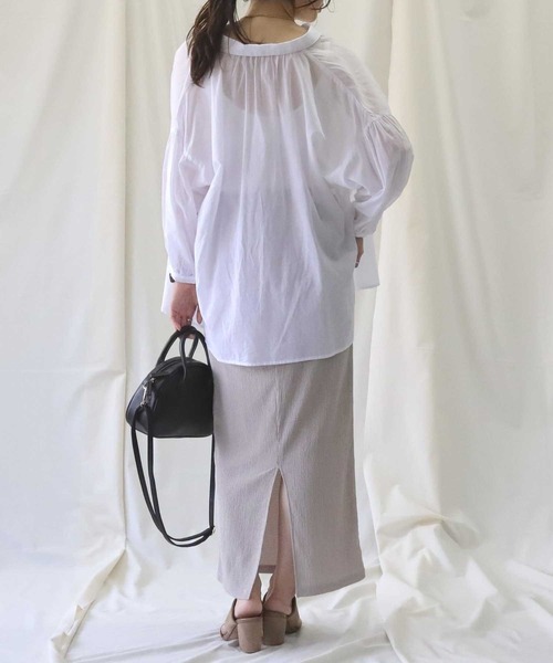 HONEYSUCKLE ROSE（ハニーサックルローズ）の「【HONEYSUCKLE ROSE】楊柳プリーツスカート（スカート・レディース・ライトピンク/ピンク/ベージュ/フューシャピンク/ブラック・L/M）」の13枚目の写真