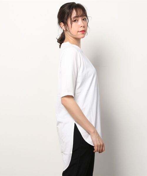 ATON ラウンドヘムTシャツ 半袖Tシャツ KKAGKW0016 サイズ2 ATON(エイトン)】ROUND HEM T-SHIRT/ラウンドヘムTシャツ