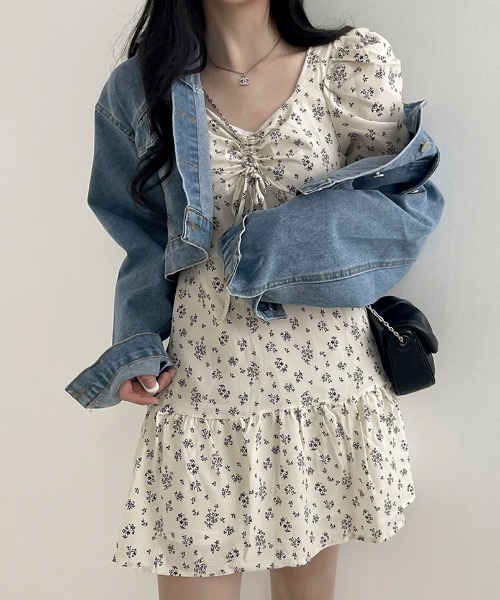 BEIDELLI（ベイデリー）の「[BELLIDE MADE] パッチポイントデイリー デニムジャケット（デニムジャケット・レディース・ブルー・FREE）」の2枚目の写真
