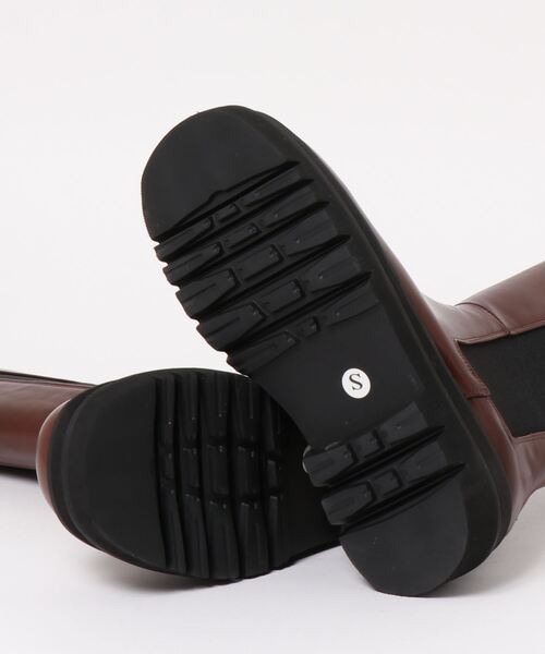 AMAIL（アマイル）の「Bitter chocolate long boots（ブーツ・レディース・ブラウン/ブラック・S/M）」の10枚目の写真