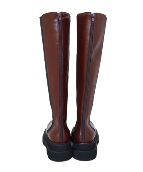 AMAIL（アマイル）の「Bitter chocolate long boots（ブーツ・レディース・ブラウン/ブラック・S/M）」の12枚目の写真