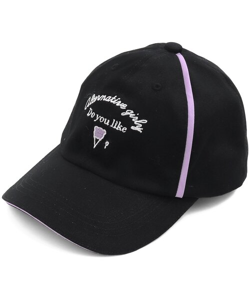 algy（アルジー）の「配色ラインキャップ（キャップ・キッズ・オフホワイト/ピンク/エメラルド/ブラック・MEDIUM/SMALL）」の3枚目の写真